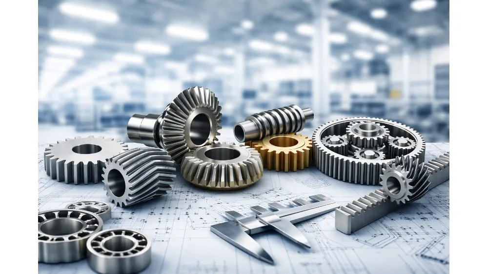 alt：gear types in manufacturing