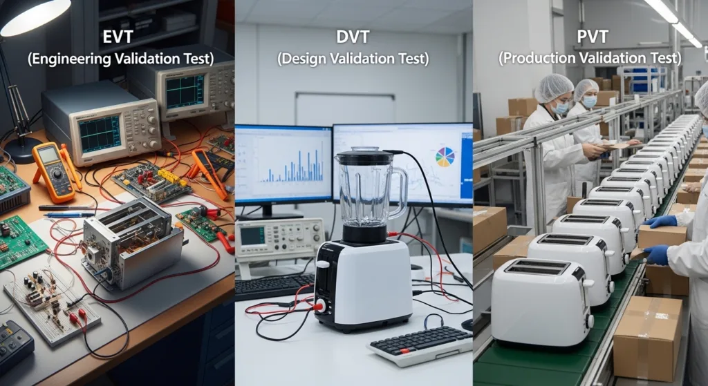 appliance EVT DVT PVT