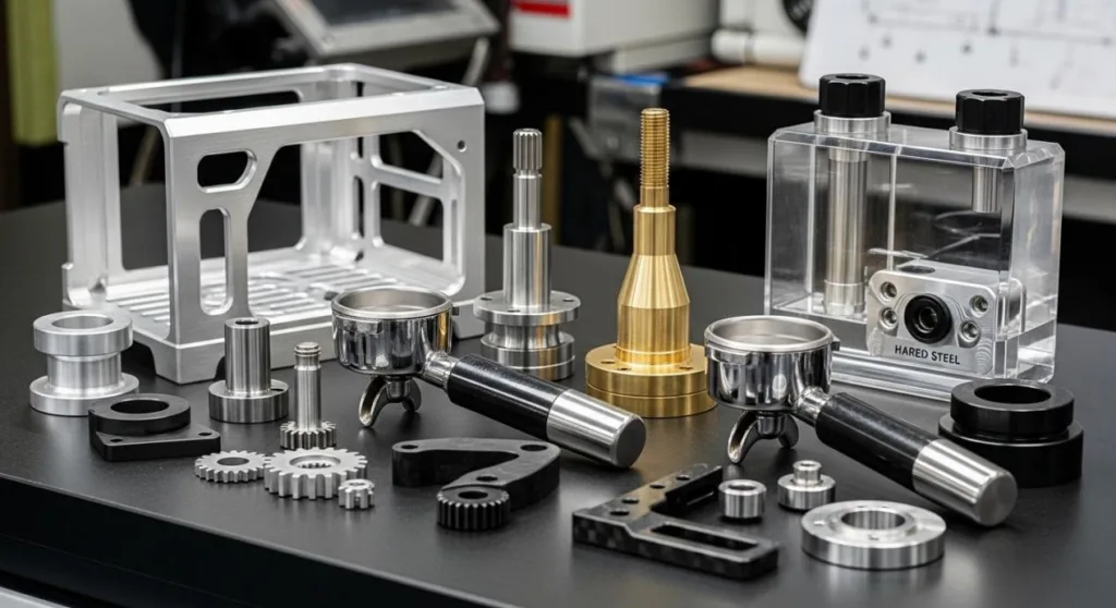 CNC Coffee Machine Prototype Parts
